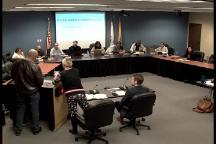 Wide shot of meeting room