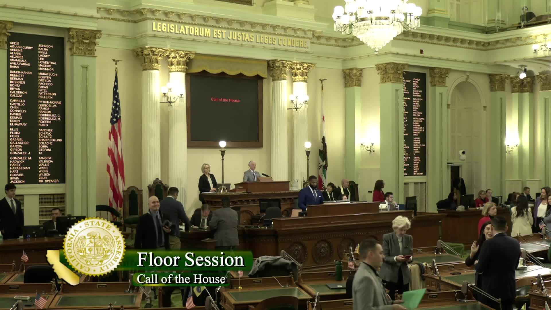 Thumbnail image for California State Assembly: 01/20/26