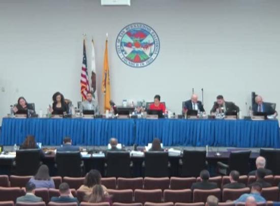 Wide Shot of Council and Mayor