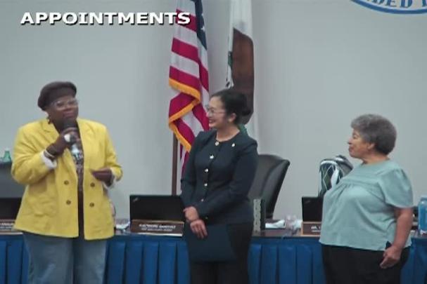 Mayor Tran Standing With Appointees