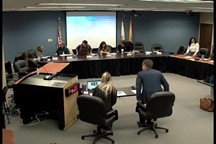 Wide shot of meeting room